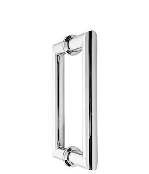 Chrome Round Tubing Mitered Square Handle CTC 6"
