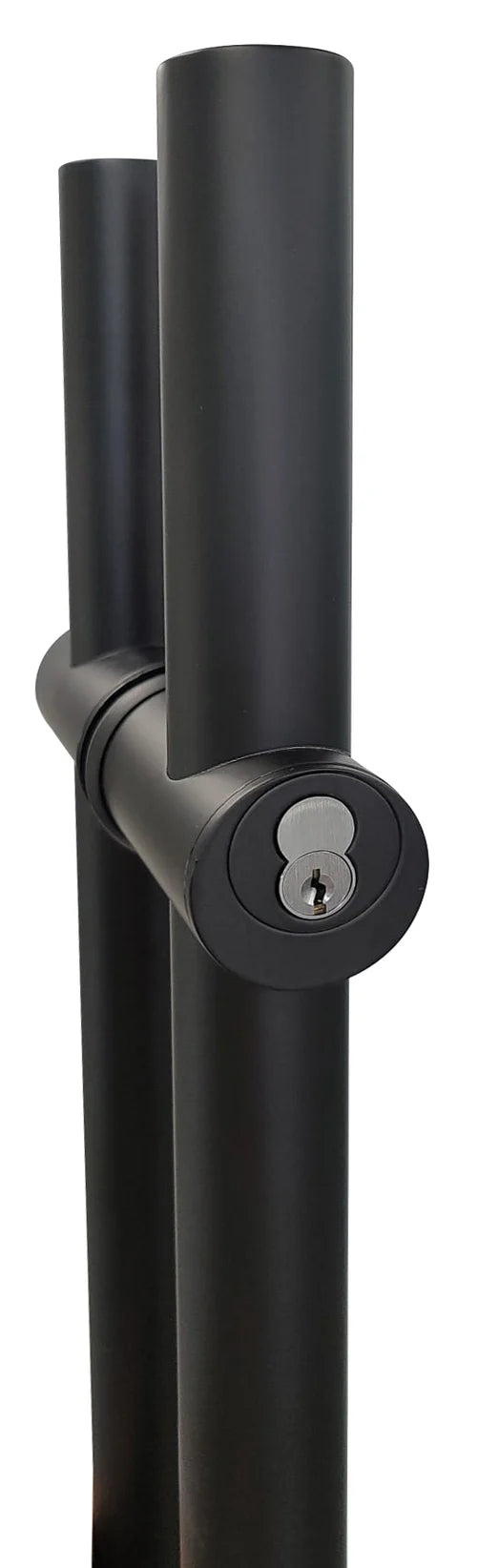 Matte Black Stainless Steel Locking Ladder Pull – 60" Overall, 48" CTC