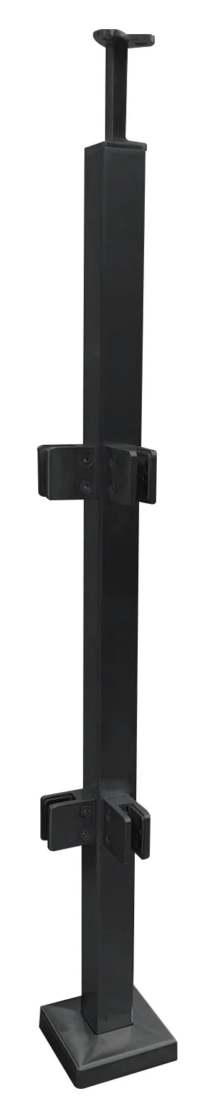 Black Corner Square Stainless Steel 36" Post SS316