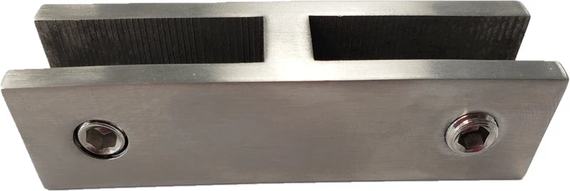 180-Degree Slim Glass Clamp For 3/8"-1/2" Glass SS316