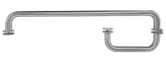Brushed Nickel 6"x24" Towel Bar Combination With Metal Washer
