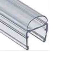 Clear Translucent Vinyl Bulb Seal for 3/8" Glass 84"