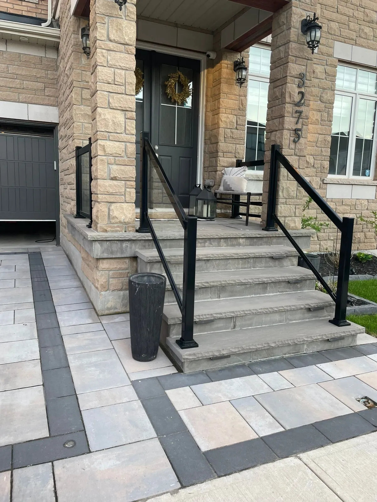 Aluminum Glass Railing 6mm Clear Tempered