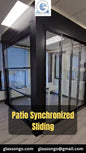 Patio Synchronized Sliding System With 4 panel Slide Double Glazed
