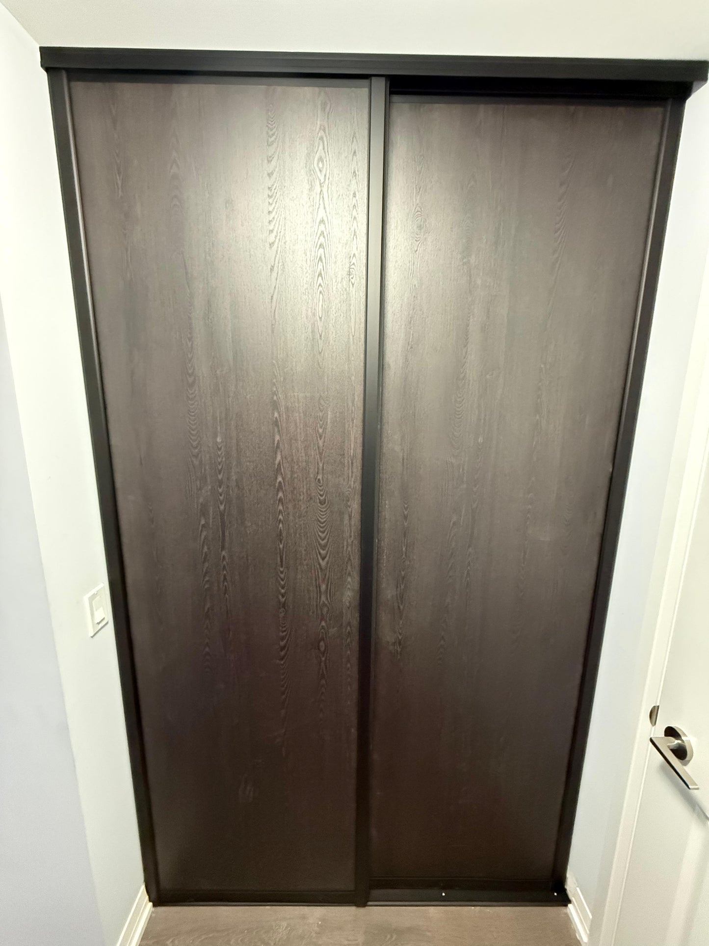 Interior Sliding Kit MDF Wood Aluminum Frame