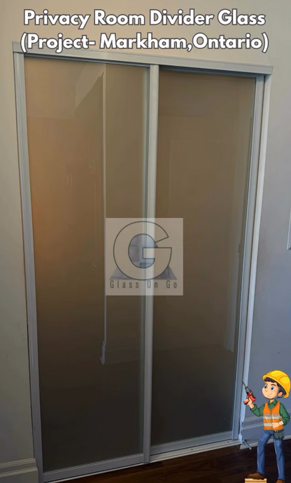 Interior Sliding Framed System With Glass- Custom