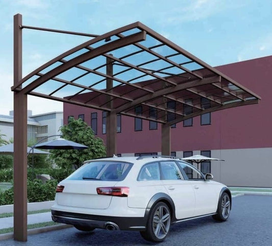 Car Covering With Free Standing Aluminum