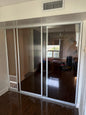 Interior Sliding Kit 8ft x 8ft White Frame 6mm Tempered Glass