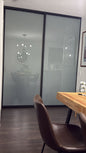 Interior Sliding Framed System With Glass- Custom